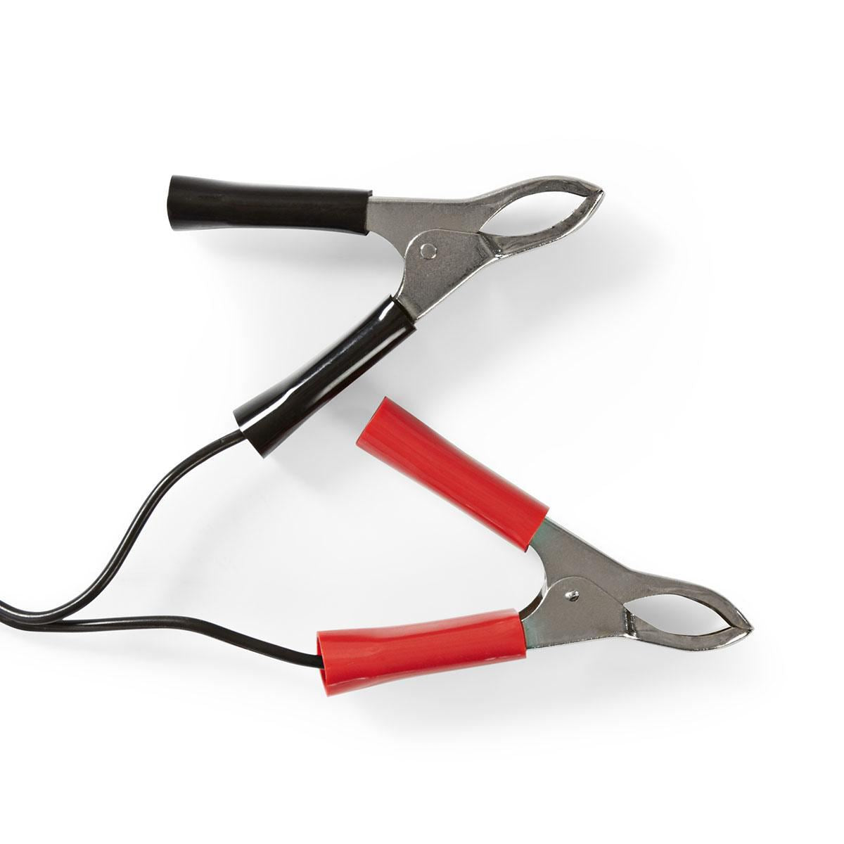 Nedis Lead-Acid Battery Charger | 2.3 / 6.9 / 13.8 V DC | 0.6 A | Trickle charging | Battery Clamps | Battery type: AGM / Gel / Lead Acid / SLA / VRLA | Black