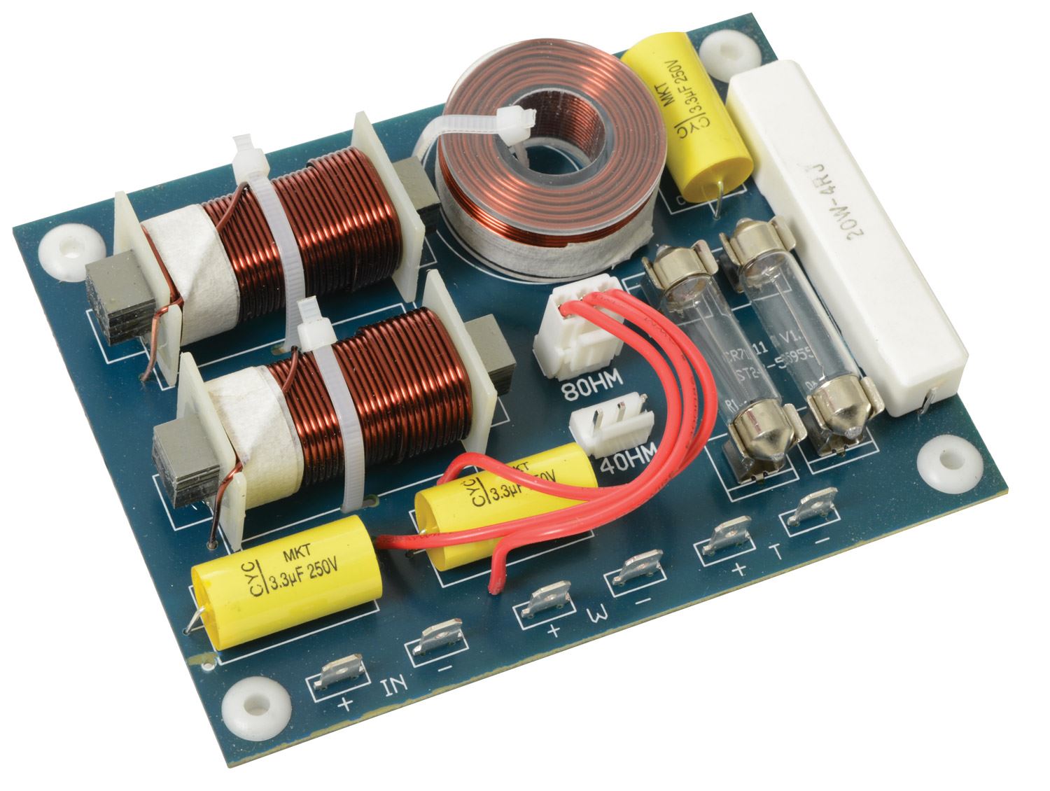 QTX Replacement 2-Way Speaker Passive Crossover / Xover 12dB 8 Ohm 200W 3kHz