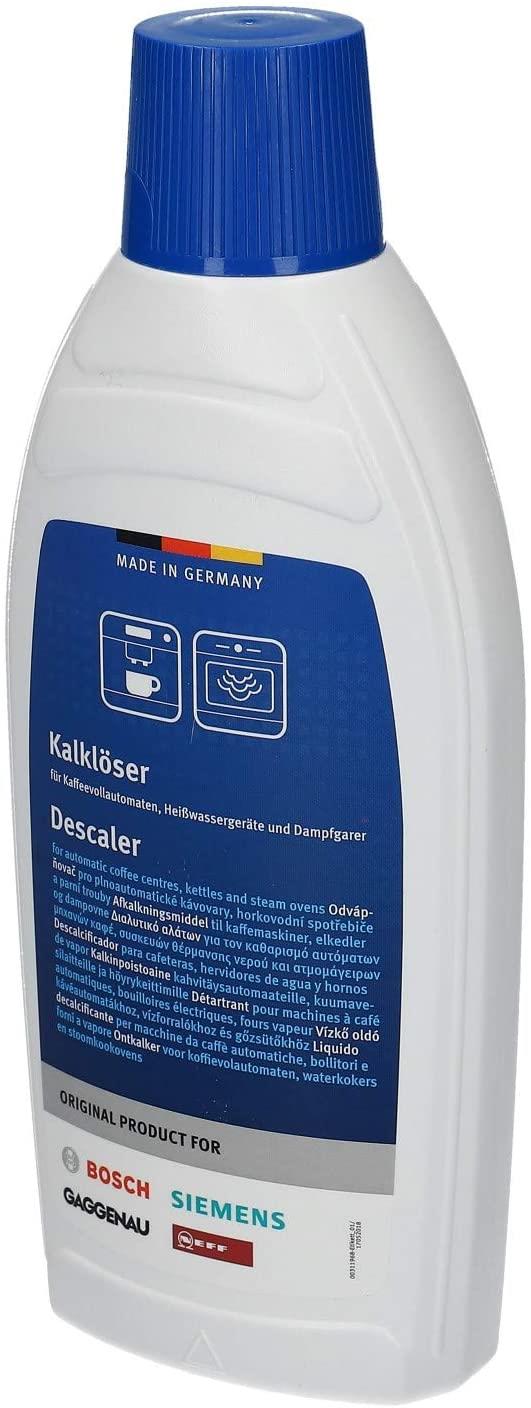 Bosch Liquid Descaler for Fully Automatic Coffee Machines - Coffee Makers - Kettles and Steam Ovens with Water Tank - 500 ml