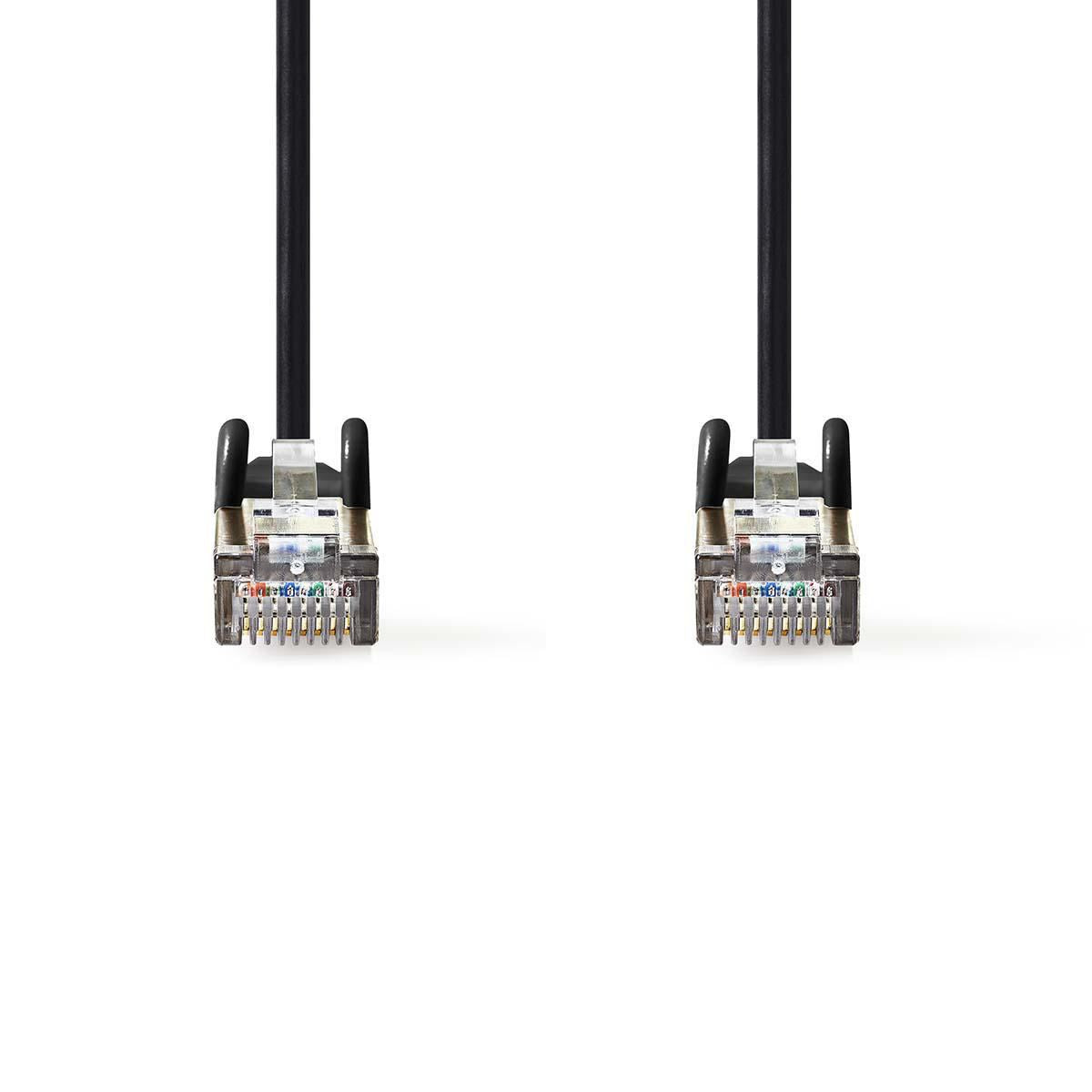 Nedis CAT5e Network Cable | SF/UTP | RJ45 Male | RJ45 Male | 15.0 m | Round | PVC | Black | Envelope