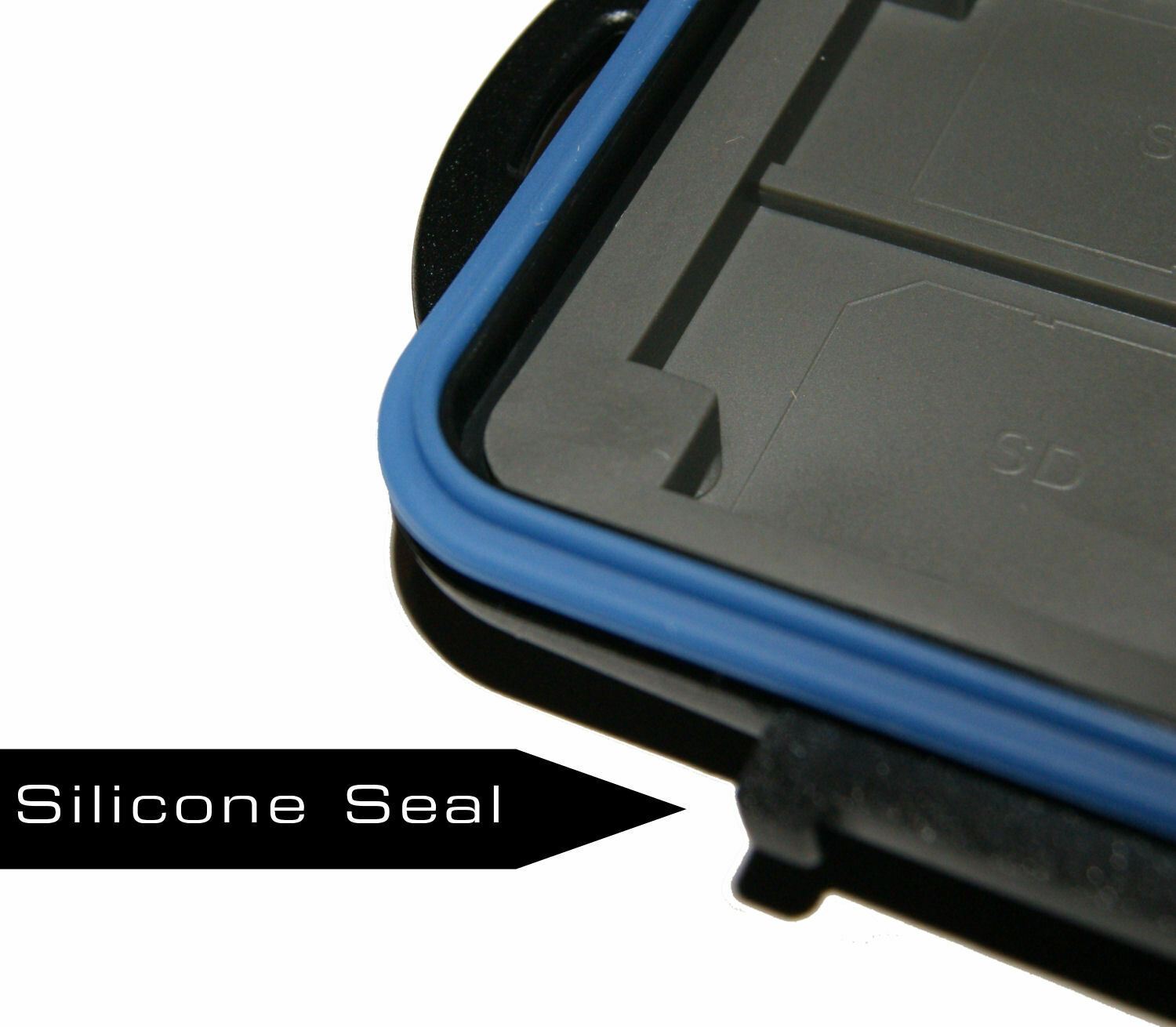 Ex-Pro Tough-Store Waterproof Memory Card Case for SD SDHC SDXC & CF Cards, Holds 8 SD + 4 Compact Flash, Shockproof Anti-Static Storage