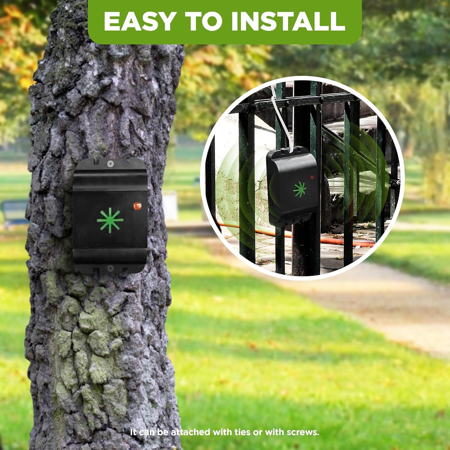 Isotronic Battery Powered Dog and Cat Repellent | 18 - 32 kHz | Outdoor