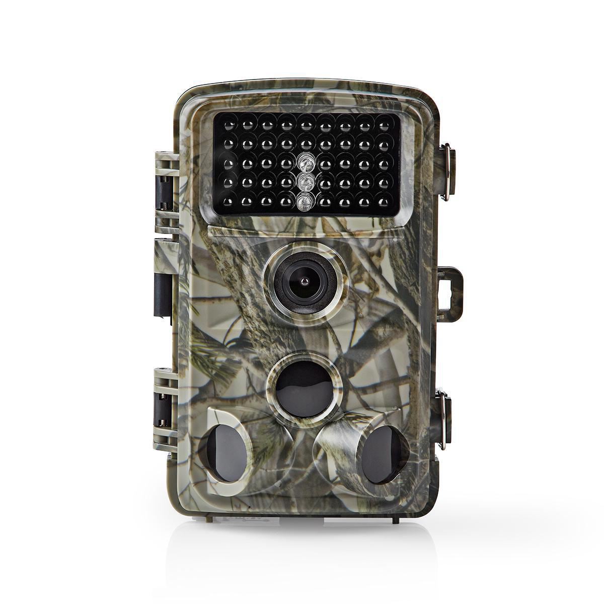 Nedis Wildlife Camera | 1080p@30fps | 16.0 MPixel | 5 MPixel CMOS | IP56 | Black No-Glow IR | Night vision | Viewing angle: 90 ° | Motion sensor | Detection angle: 120 ° | Detection range: 20.0 m | Screen size: 2.4 " | LCD Screen | Brown/Green