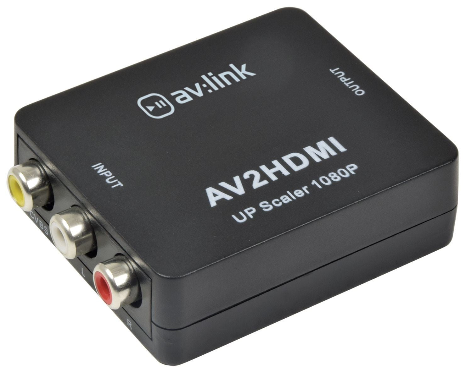 Av:link 3 RCA Phono CVBS to HDMI Full HD Upscale Video 1080P AV Composite Converter Adapter
