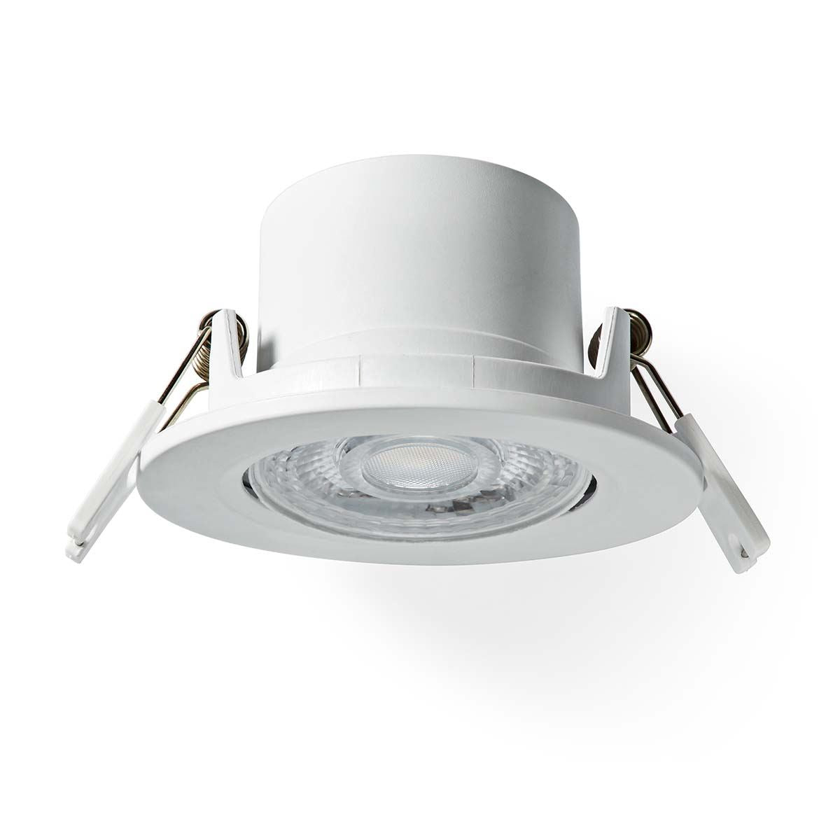 Nedis SmartLife Wi-Fi LED Downlight Spot, 2700-6500K Warm to Cool White, RGB, App & Voice Control, Timer Function, Loop in Loop Out, Adjustable Beam Angle, Compatible with Alexa & Google Home