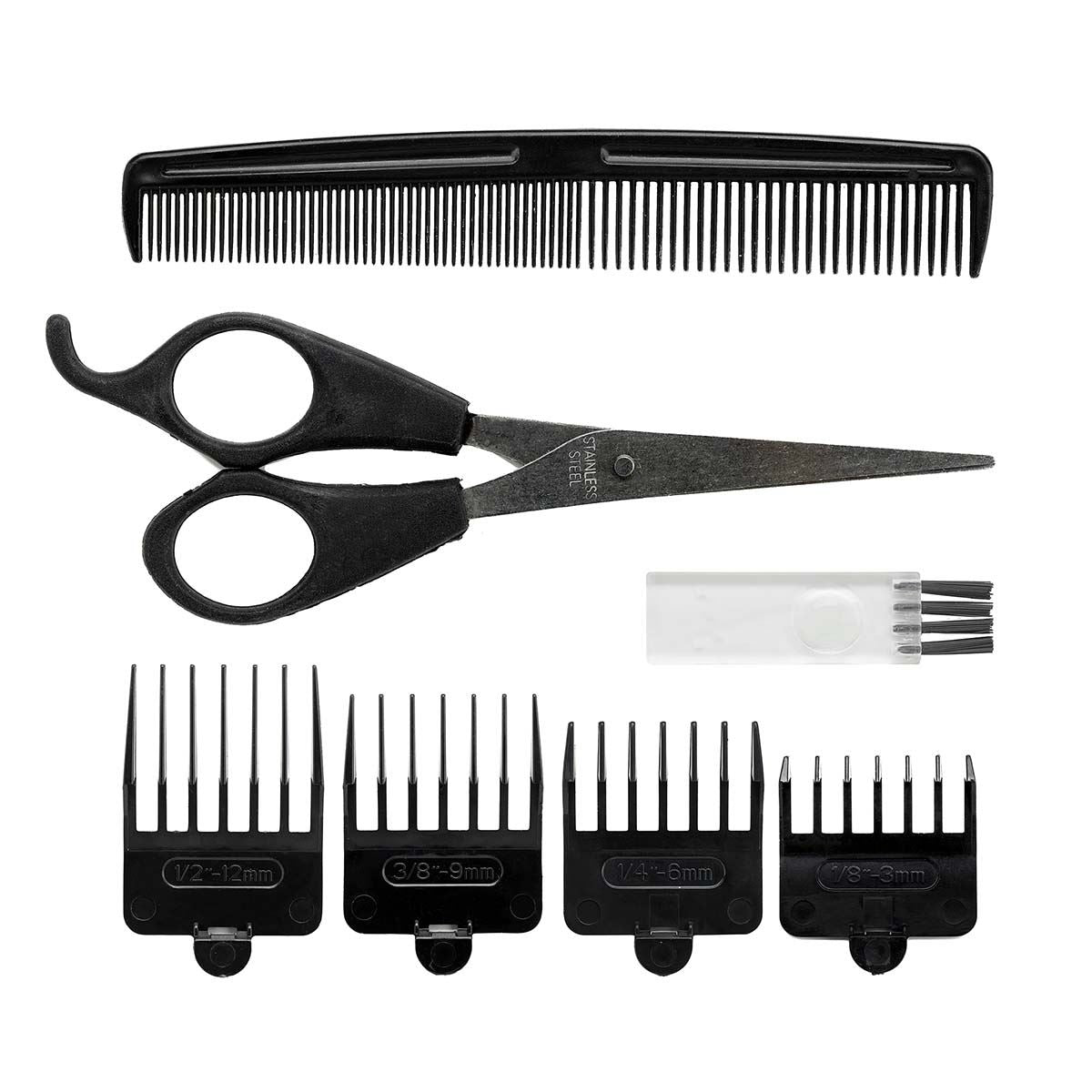 MELISSA Hair Clipper, Gifts for Him, Clippers, Clipper Kit for Men, Rinseable Blades, Home Hair Cutting, Clippers with Guide Combs