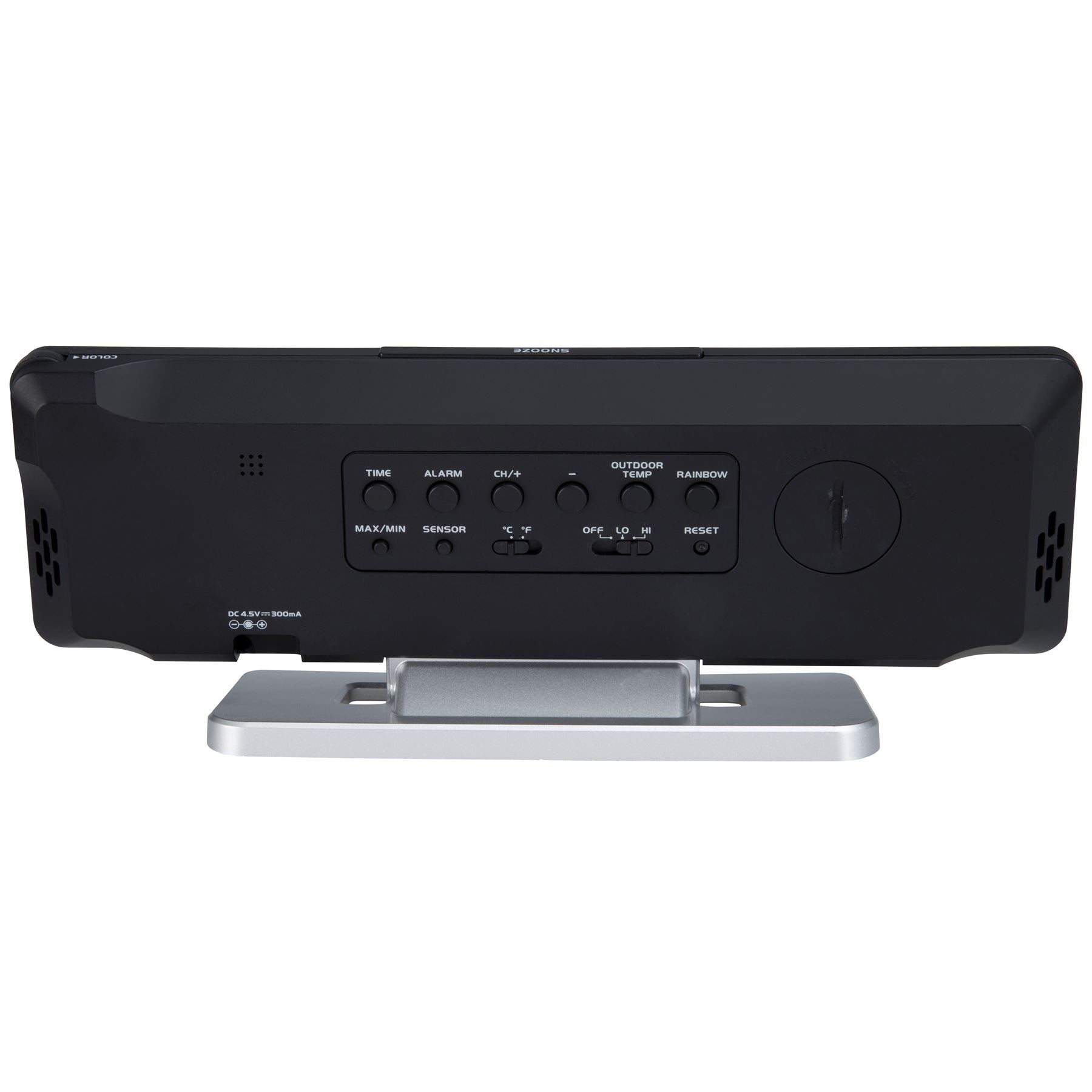 Alecto WS-2500 Large LCD Digital Alarm Clock with Weather Station, Termperature, Humidity with Outdoor Sensor