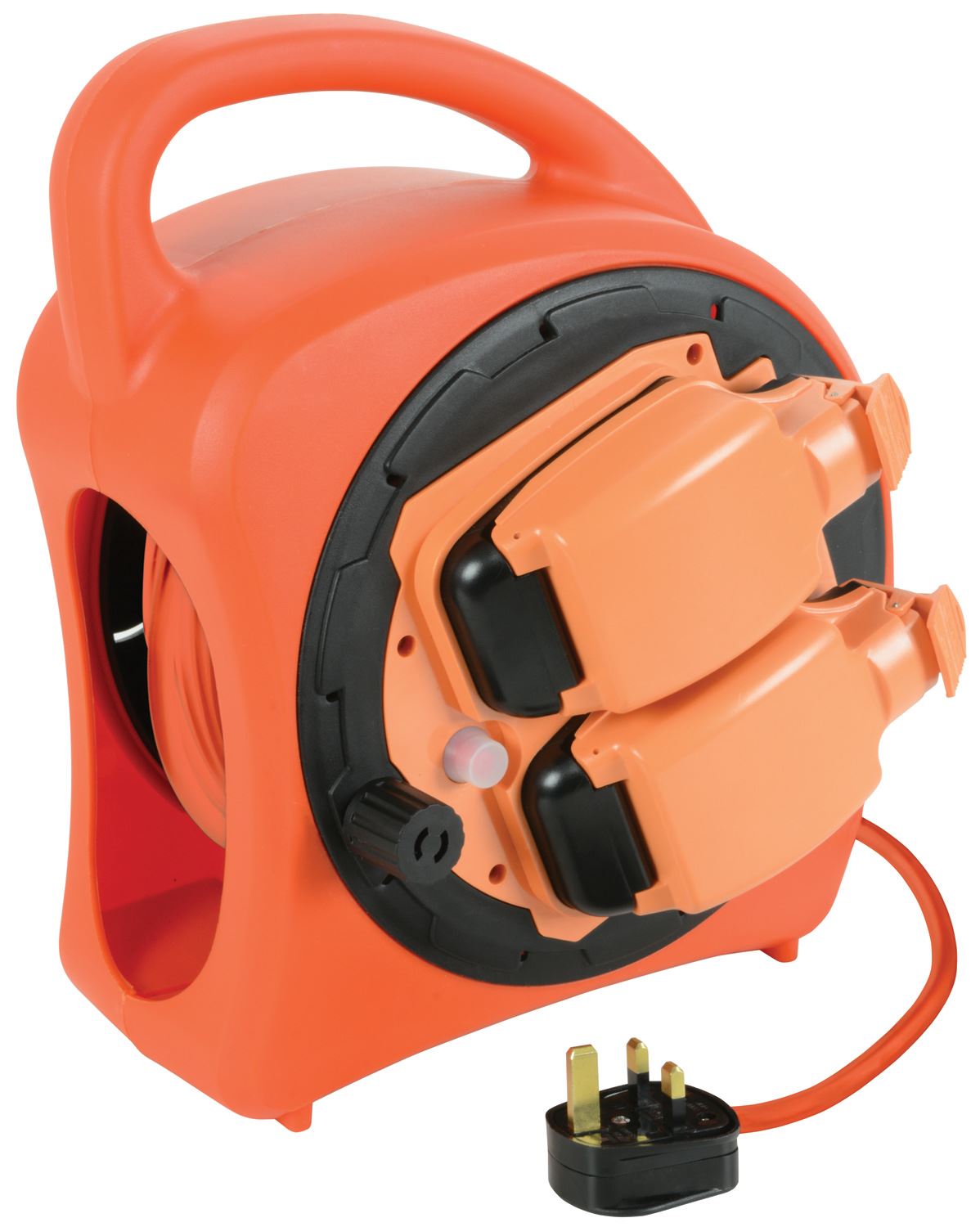 Mercury Weatherproof Mains Outdoor Electrical Extension Lead for Garden and DIY Tools, 13 Amp, IP54, 1 Gang Socket, Reel, 20m