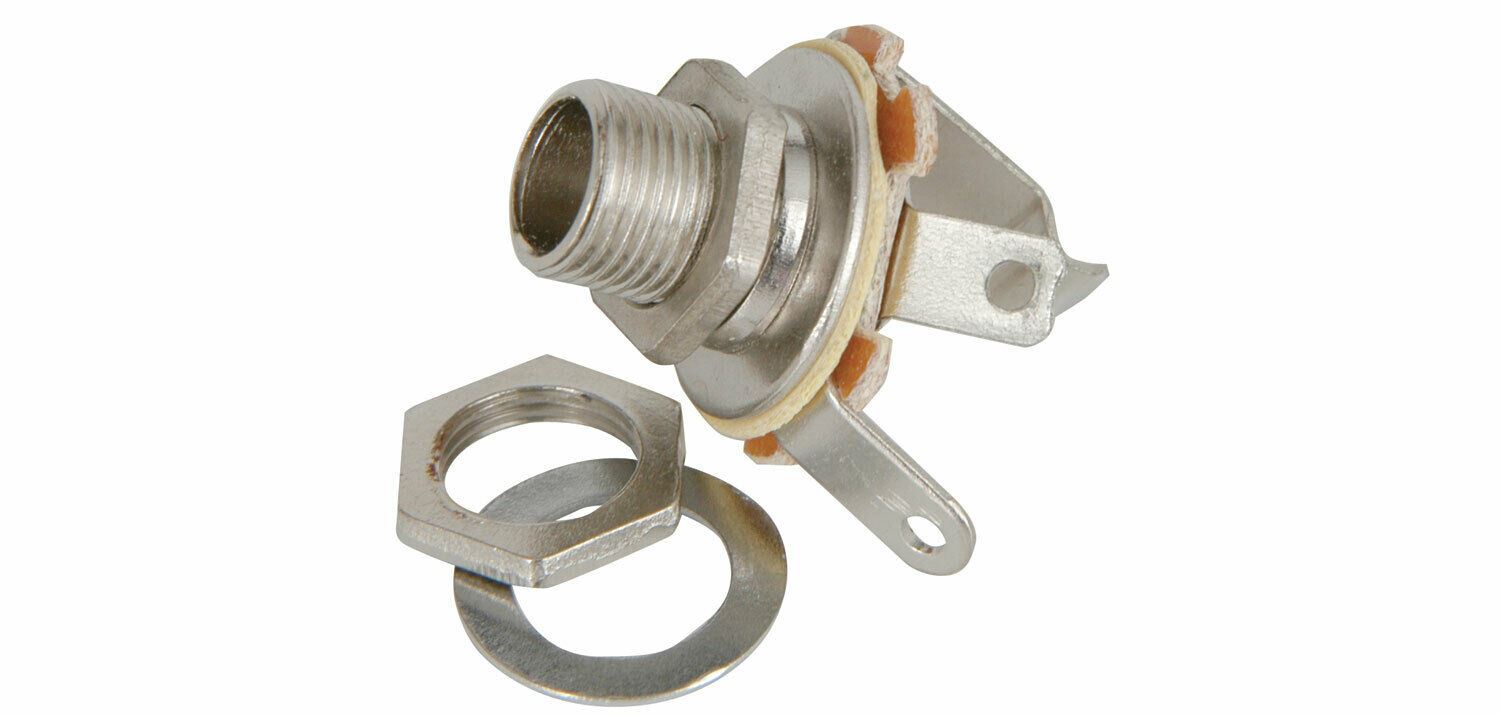 Neutrik Mono Jack Plug Connector 1/4" 6.35 mm Female Silver