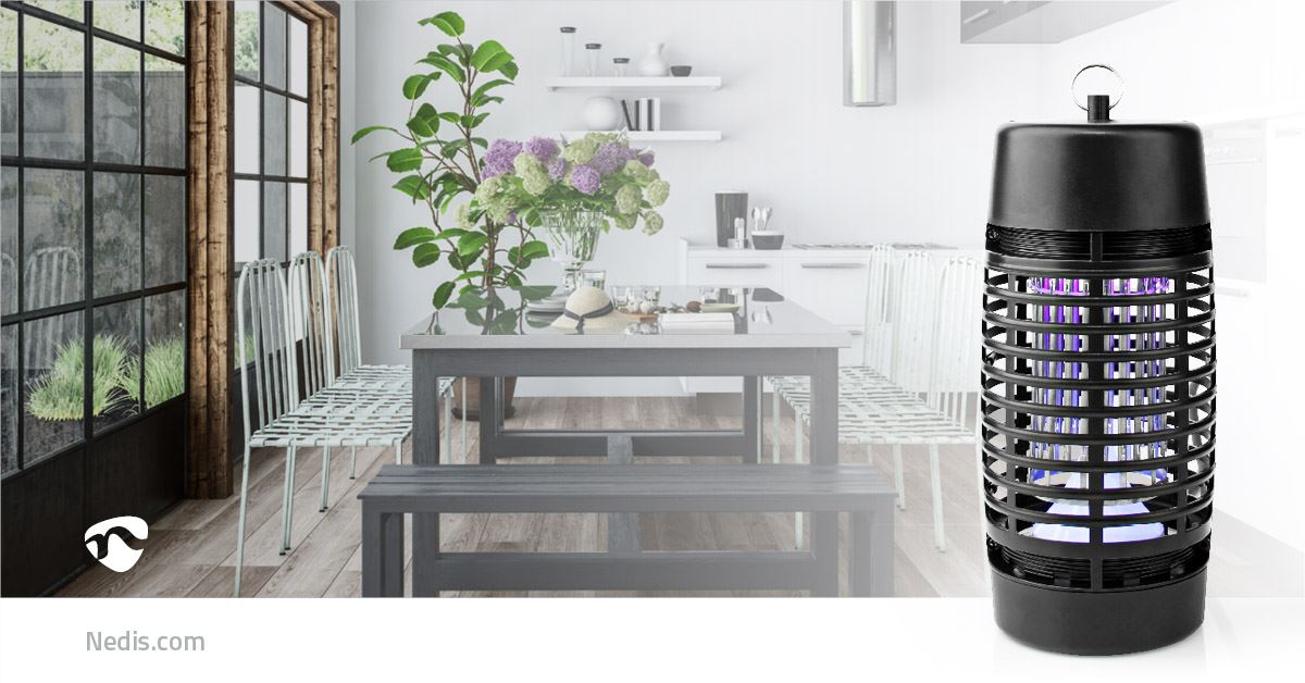 Nedis Insect Stop UV Light Trap Zapper Killer | 3 W | Effective range: 30 m² | Black