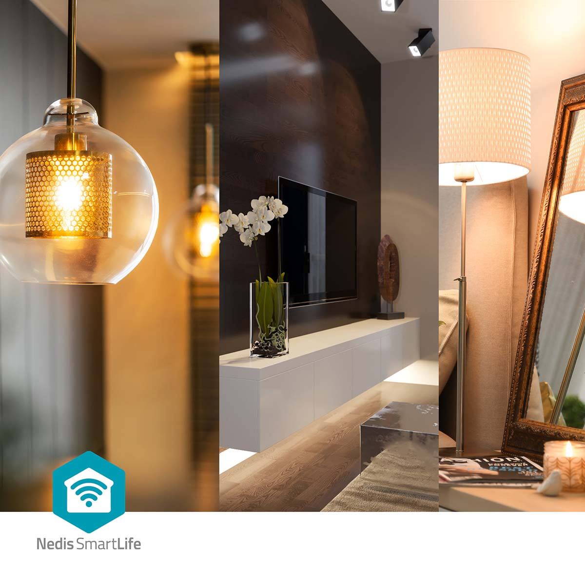 Nedis SmartLife LED Filament Bulb | E27 | 360 lm | 4.9 W | Warm to Cool White | 1800 - 6500 K | Glass | Android™ / IOS | Globe | 1 pcs