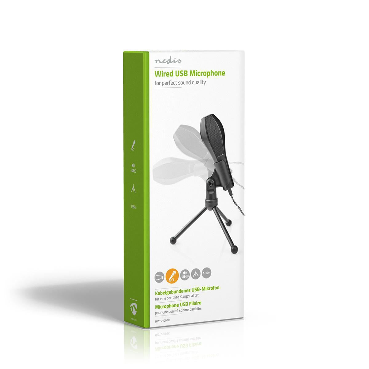 Nedis Microphone | Used for: Desktop / Notebook | Wired | 1x USB