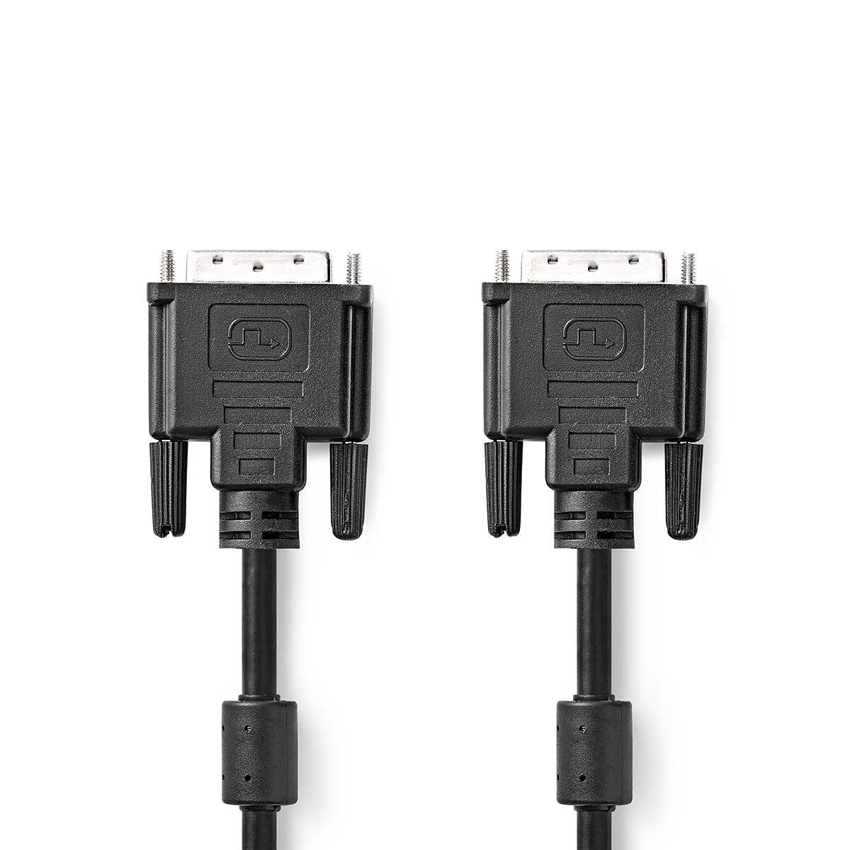 Nedis DVI Cable | DVI-D 24+1-Pin Male | DVI-D 24+1-Pin Male | 2560x1600 | Nickel Plated | 2.00 m | Straight | PVC | Black | Label