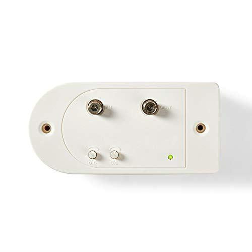 Nedis CATV Amplifier | Gain: 23 dB | 86-1006 MHz | Number of outputs: 4 | Gain control | Return path | White