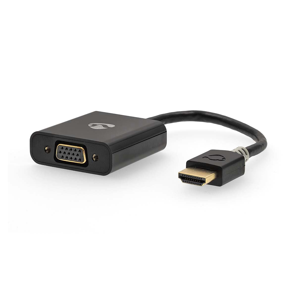 Nedis HDMI™ Adapter | HDMI™ Connector | USB Micro-B Female / VGA Female / 3.5 mm Female | Gold Plated | Straight | PVC | Anthracite | 1 pcs | Box