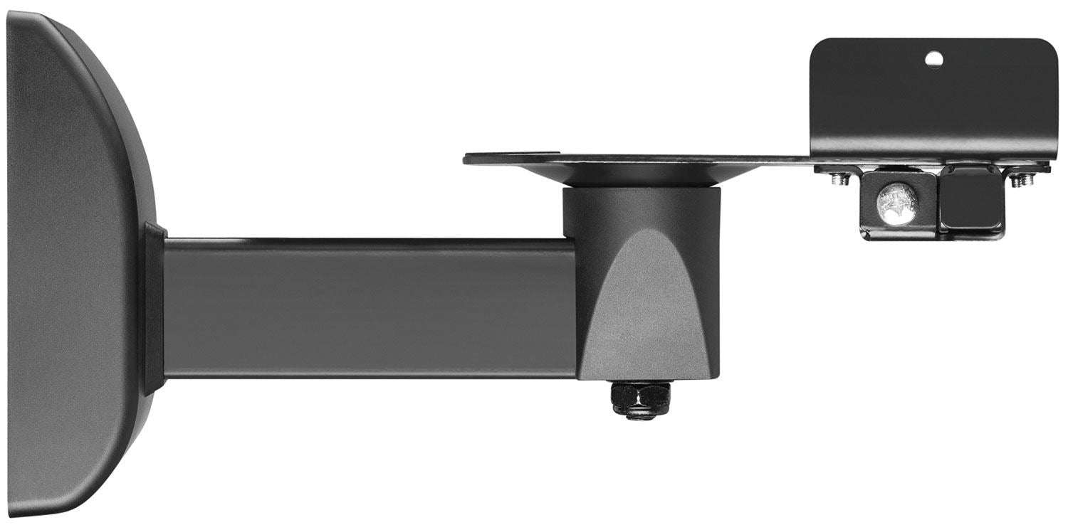 Av:link Universal Side Clamping Bookshelf Wall Mount Speaker Bracket - Black