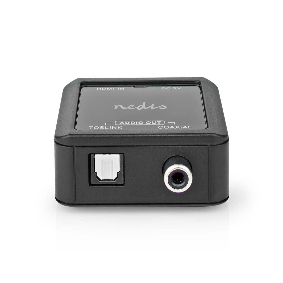 Nedis Digital Audio Converter | 1-way | Connection input: DC Power / HDMI™ Input to Connection output: 1x Coax Audio / 1x TosLink Female | Automatic | Anthracite
