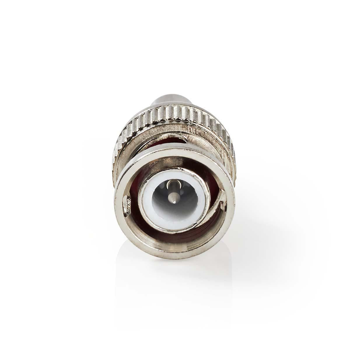 Nedis BNC Connector | Straight | Male | Nickel Plated | 50 Ohm | Crimp | Cable input diameter: 6.0 mm | Steel | Silver | 25 pcs | Envelope