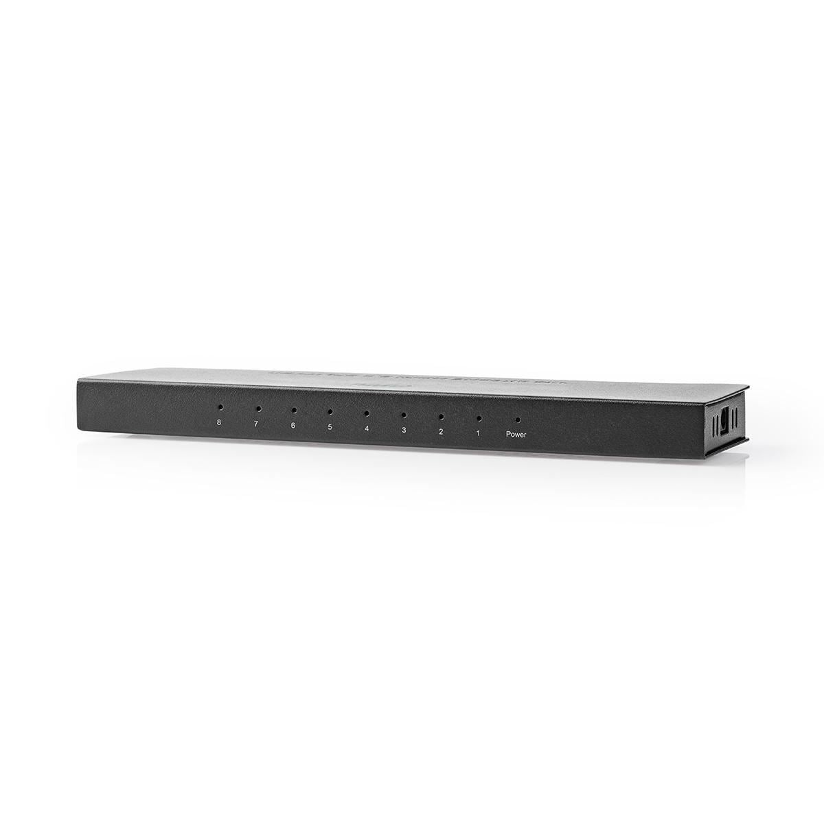 Nedis HDMI™ Splitter | 8 port(s) | HDMI™ Input | 8x HDMI™ Output | 4K@60Hz | 18 Gbps | Metal | Anthracite