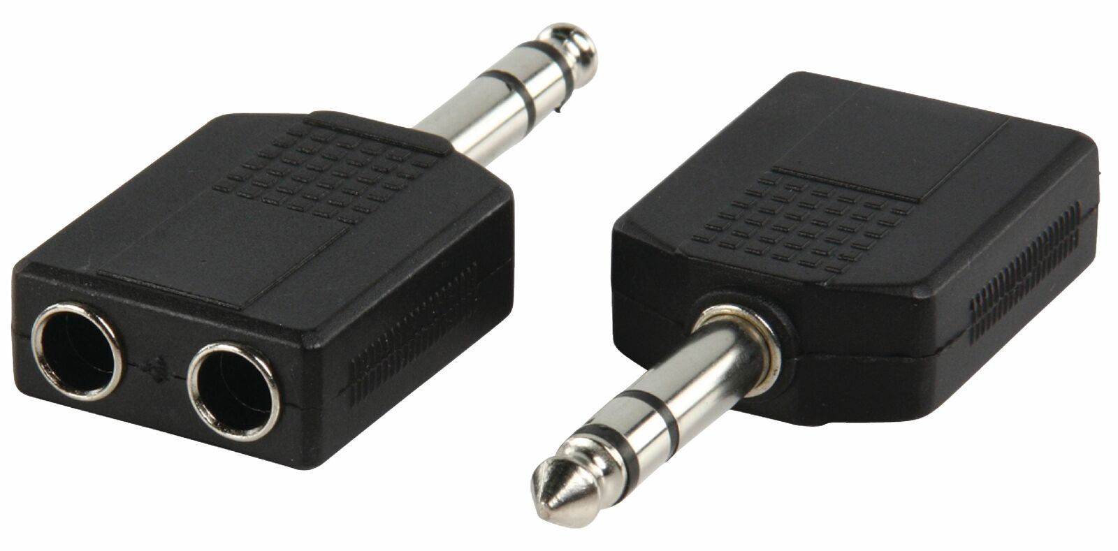 Stereo 2 x 6.35mm Female to 1 x 6.35mm Jack Male