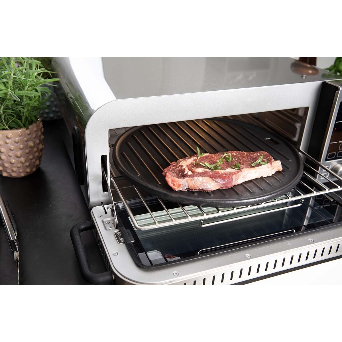 Gastronoma Air Fryer Oven | 15-in-1 Presets Multifunctional Pizza Oven | Digital Touch Control Triple Glass Door Interior Light | 40-400°C Temp 18L Capacity Compact Design | 2 Year Warranty 2000W Stainless Steel