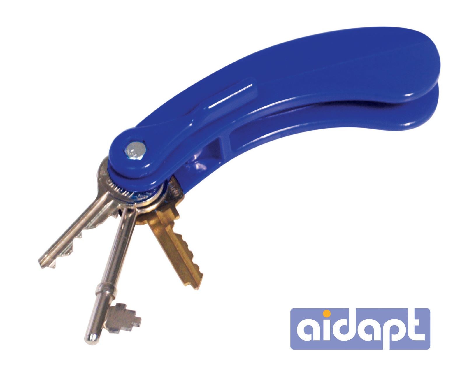 Key Turner with Space for 3 Keys, Easy Turn Device. Ergonomic Design. for Those with Arthritis or a Weak Grip. Leverage/Assistance for Turning a Key in a Lock. Handy Grip Aid. Keys Fold Into Turner