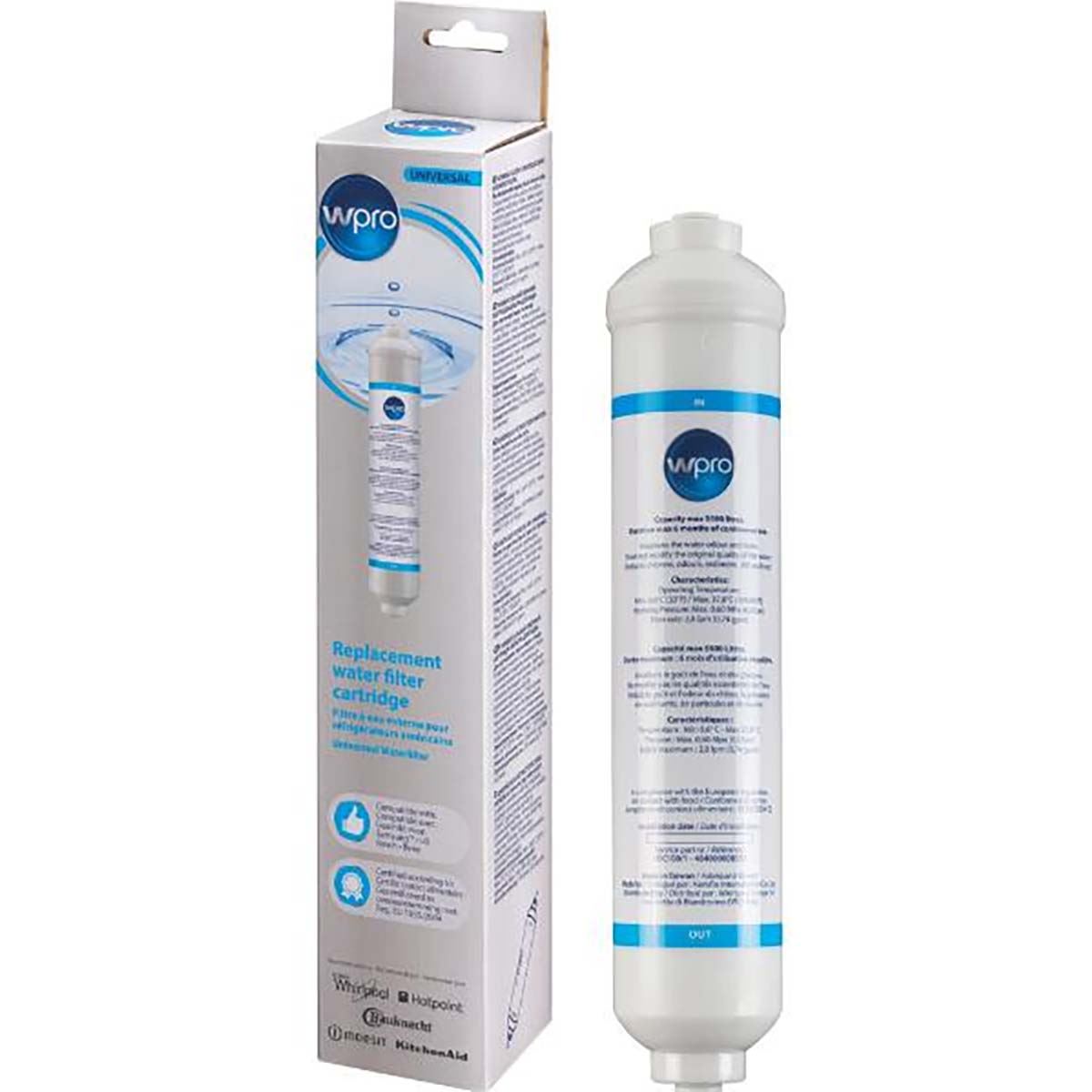 WPRO USC100 Refrigerator In-Line Water Filter Universal