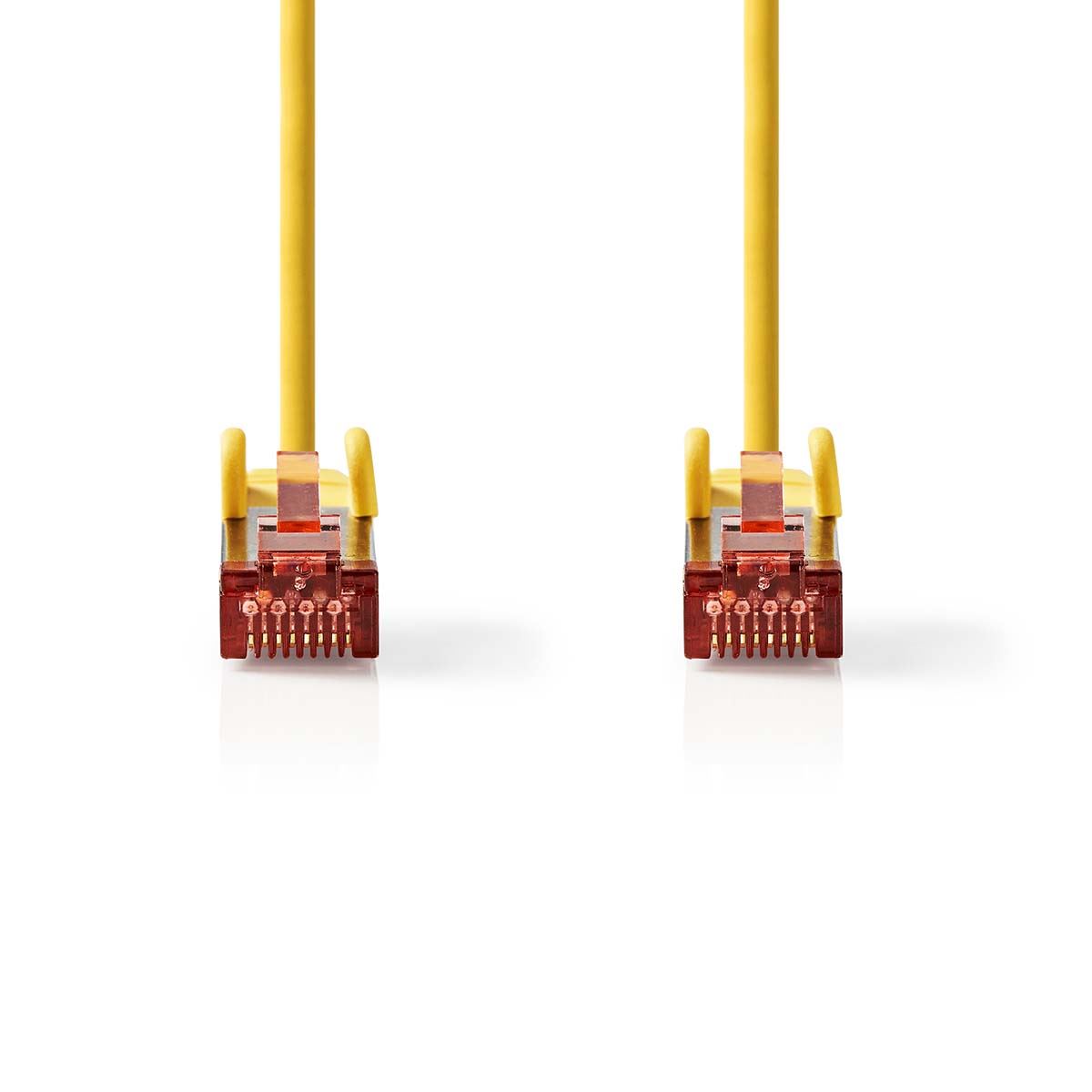 Nedis CAT6 Network Cable | RJ45 Male | RJ45 Male | S/FTP | 2.00 m | Round | LSZH | Yellow | Label