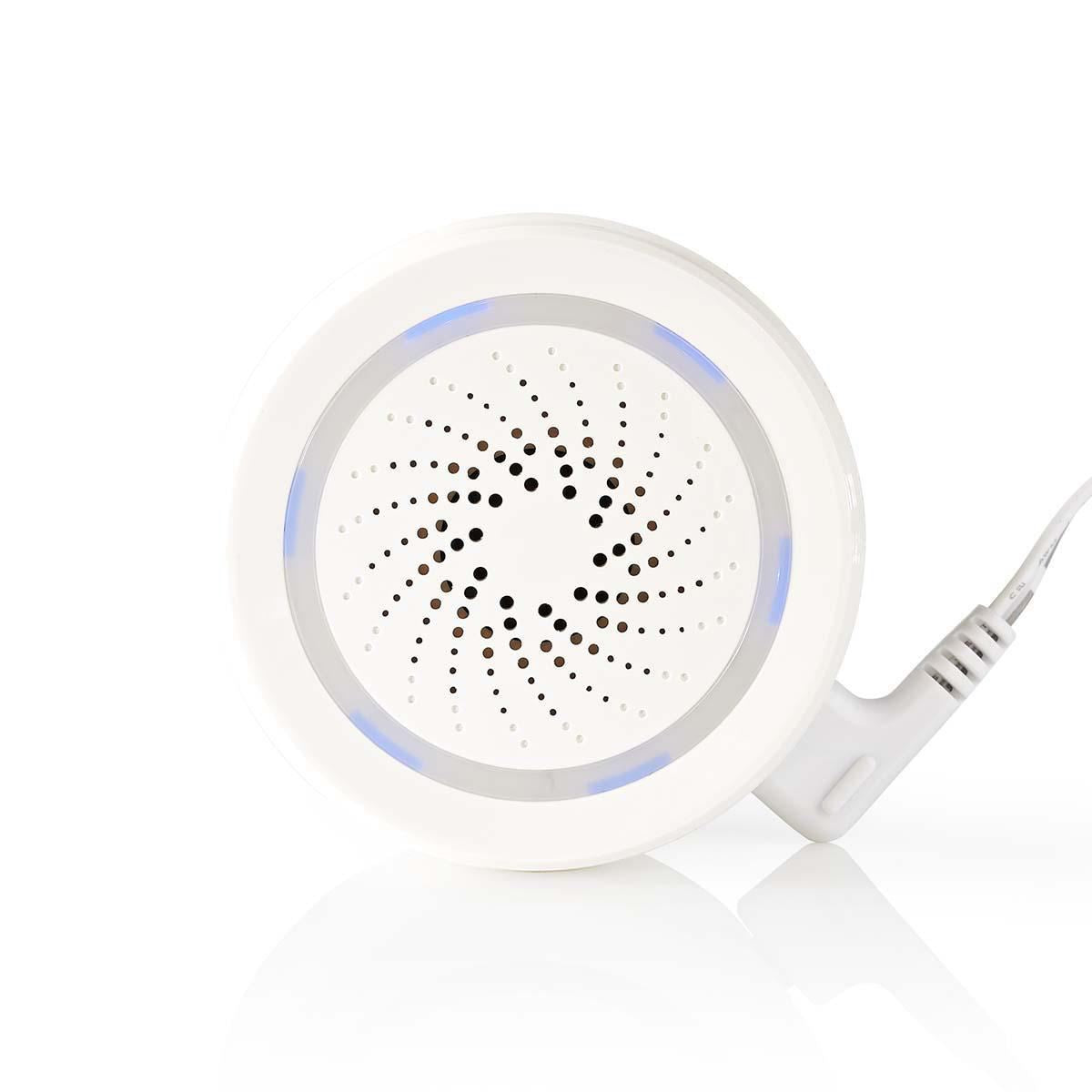 Nedis SmartLife Wi-Fi Siren for Alarm or Chime, 85 dB, Voice Control via Alexa or Google Home