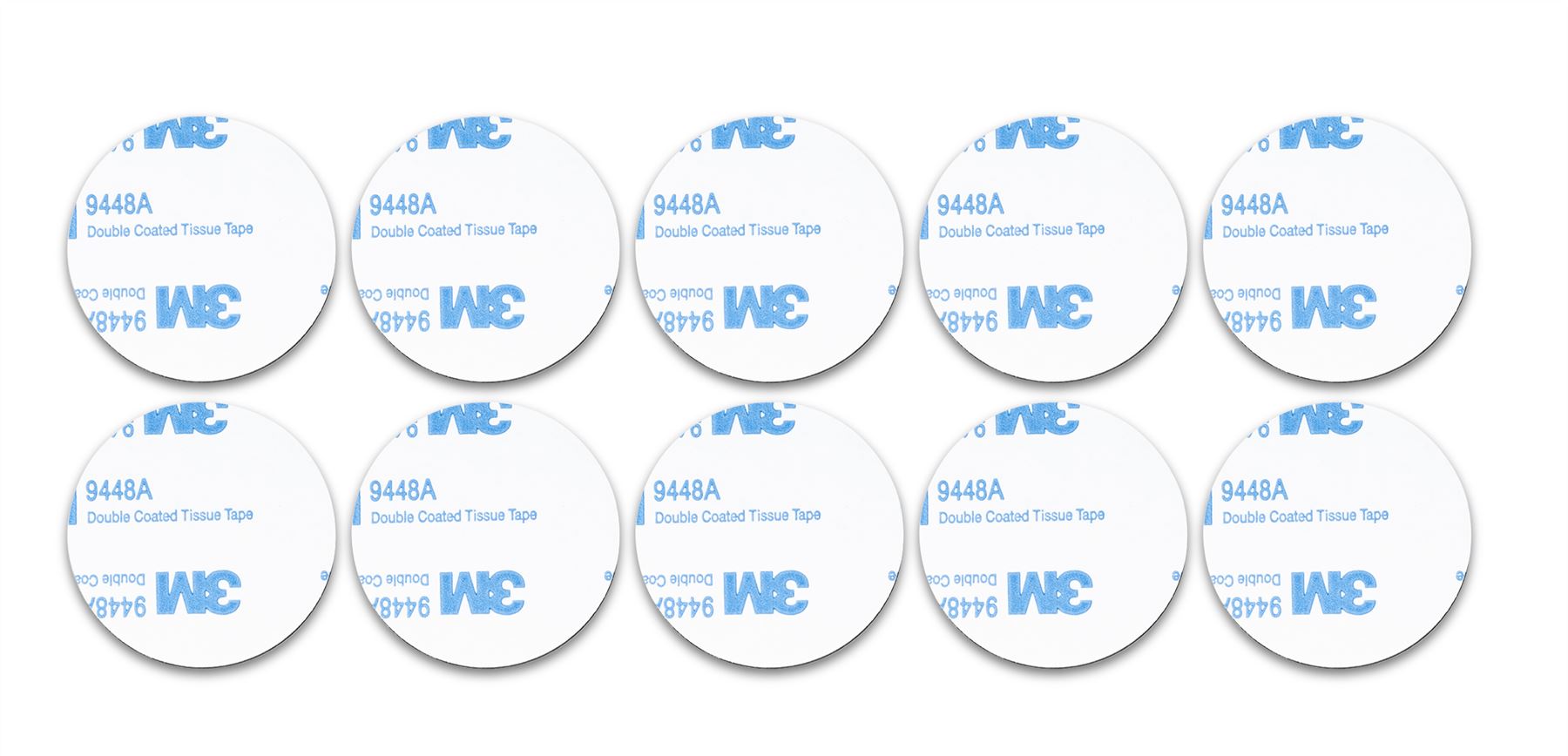 40m 10 Pack Double-Sided Circular Adhesive Mounting Pads