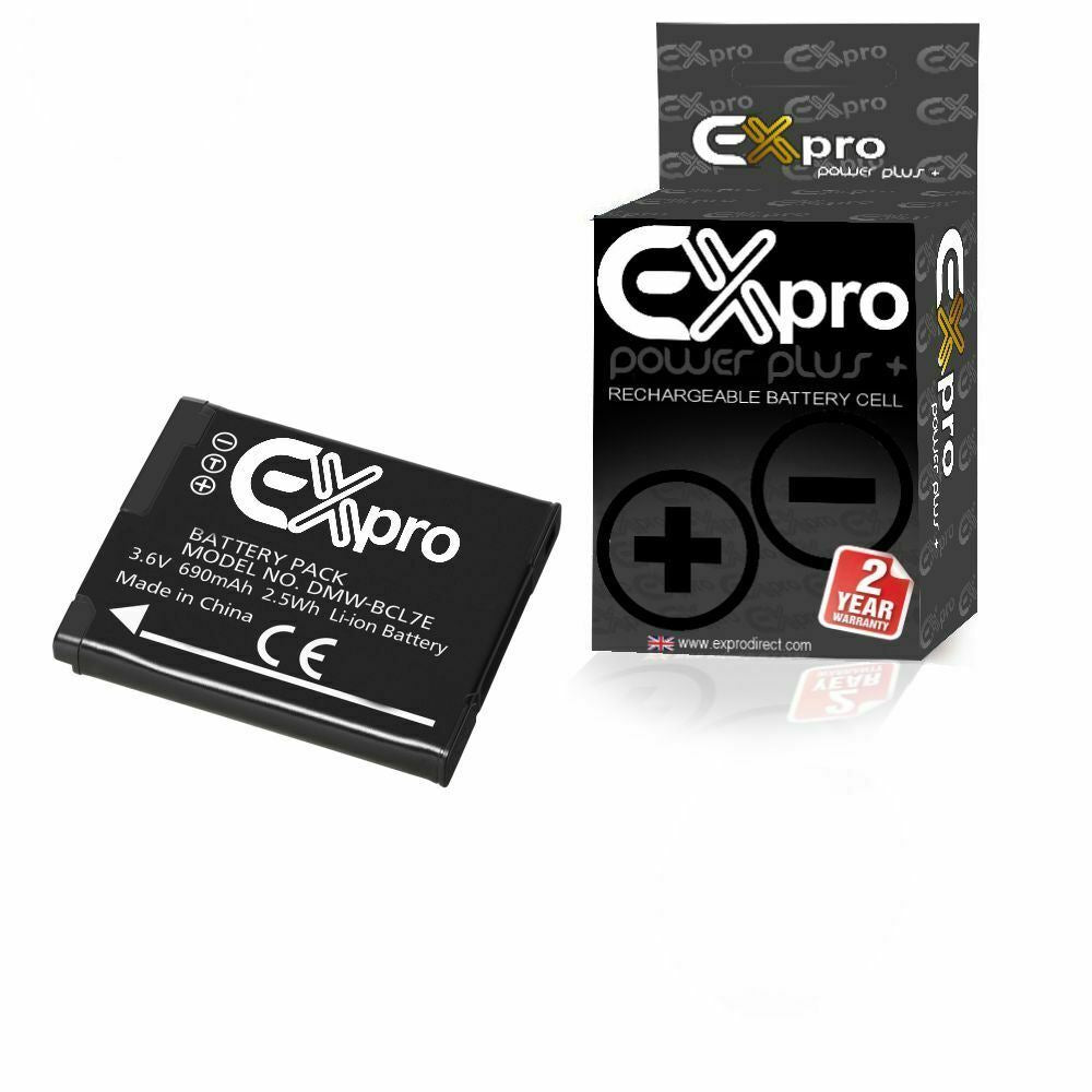 Ex-Pro DMW-BCL7, DMW-BCL7E, DMW-BCL7PP Panasonic Li-on Digital Camera Battery