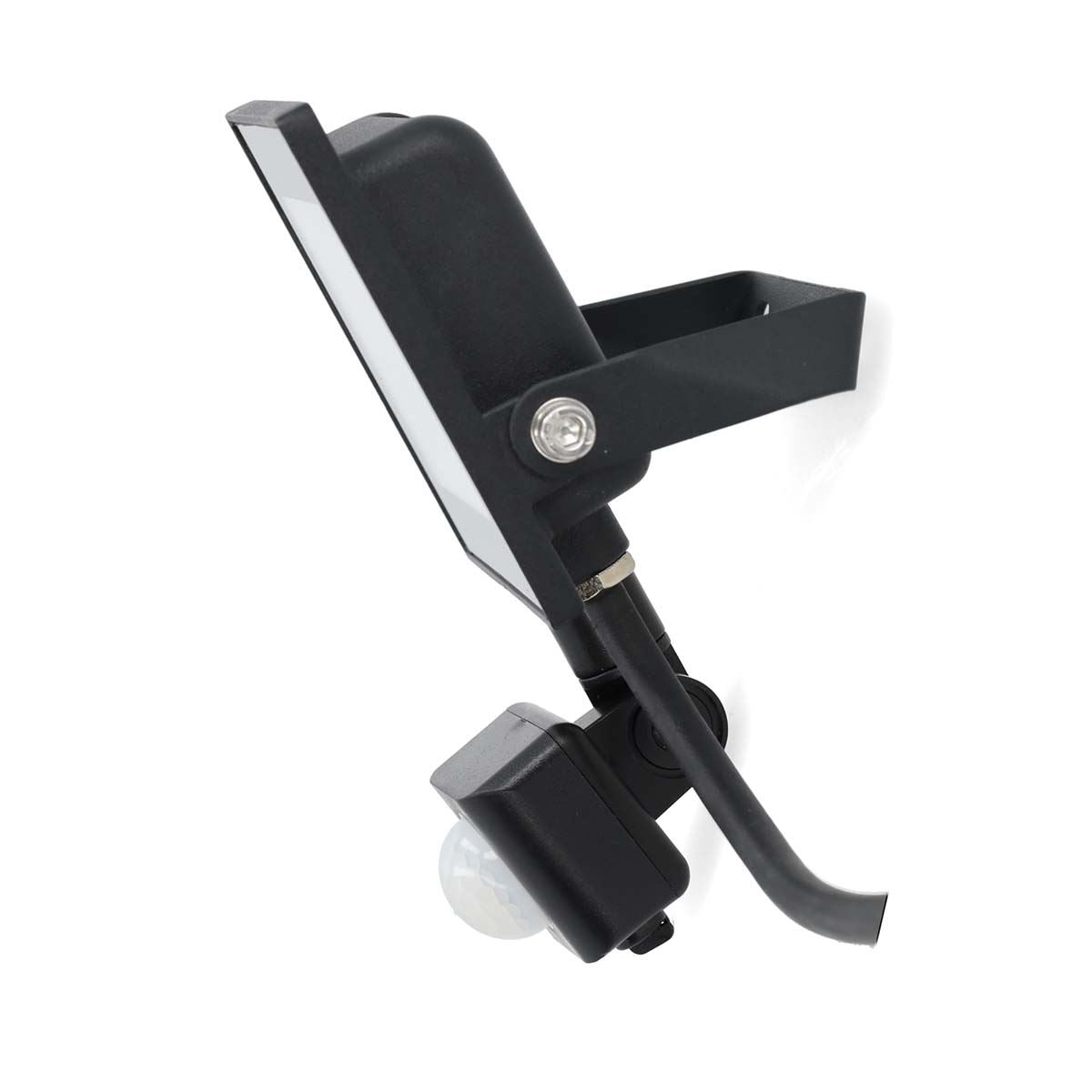 Nedis LED Floodlight with Motion Sensor, 20W Energy Efficient Outdoor Light 1620 Lumens, 4000K Cool White, Adjustable Mounting Bracket, Detection Range 3x8m, Instant Illumination