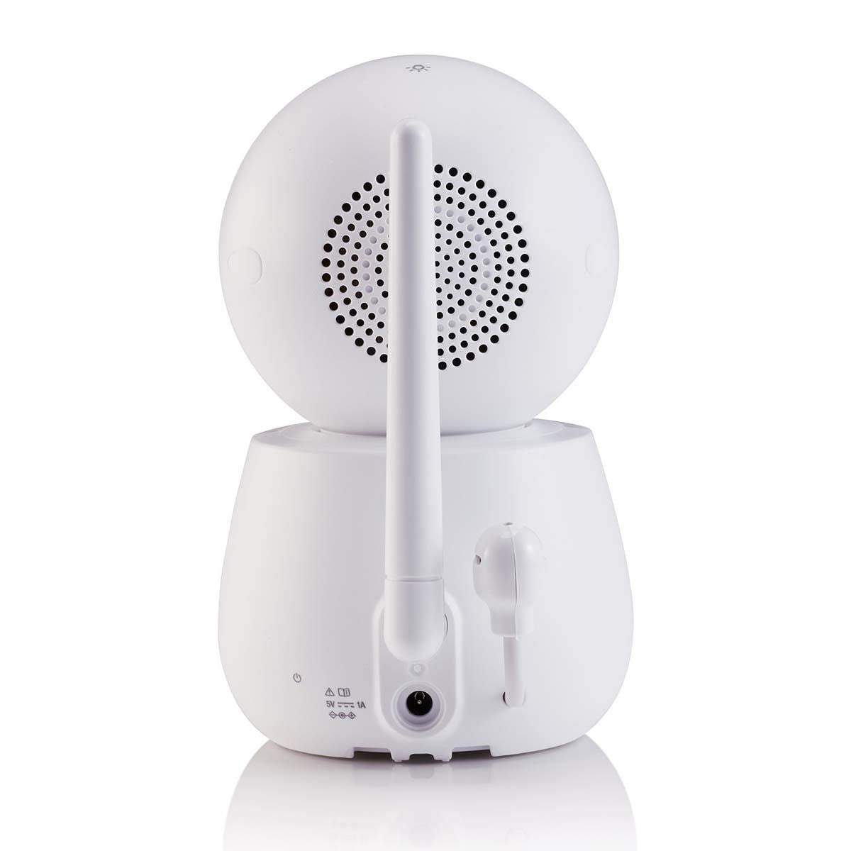 Alecto DVM-2043 Video Baby Monitor with Camera, 4.3" Inch No Wifi Baby Monitor, Temperature, Night Light, Night Vision, Lullaby, Two-Way Audio - White