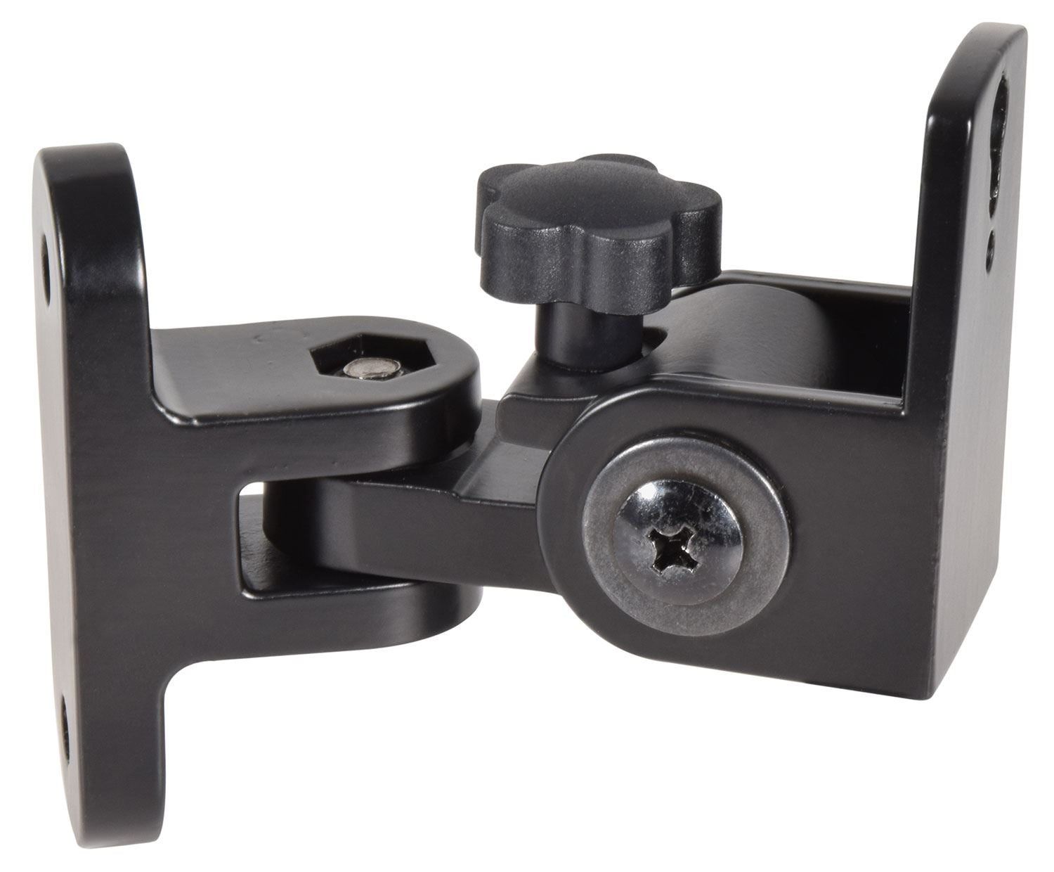 Av:link Heavy Duty Universal Adjustable Speaker Wall Brackets Pair - Black