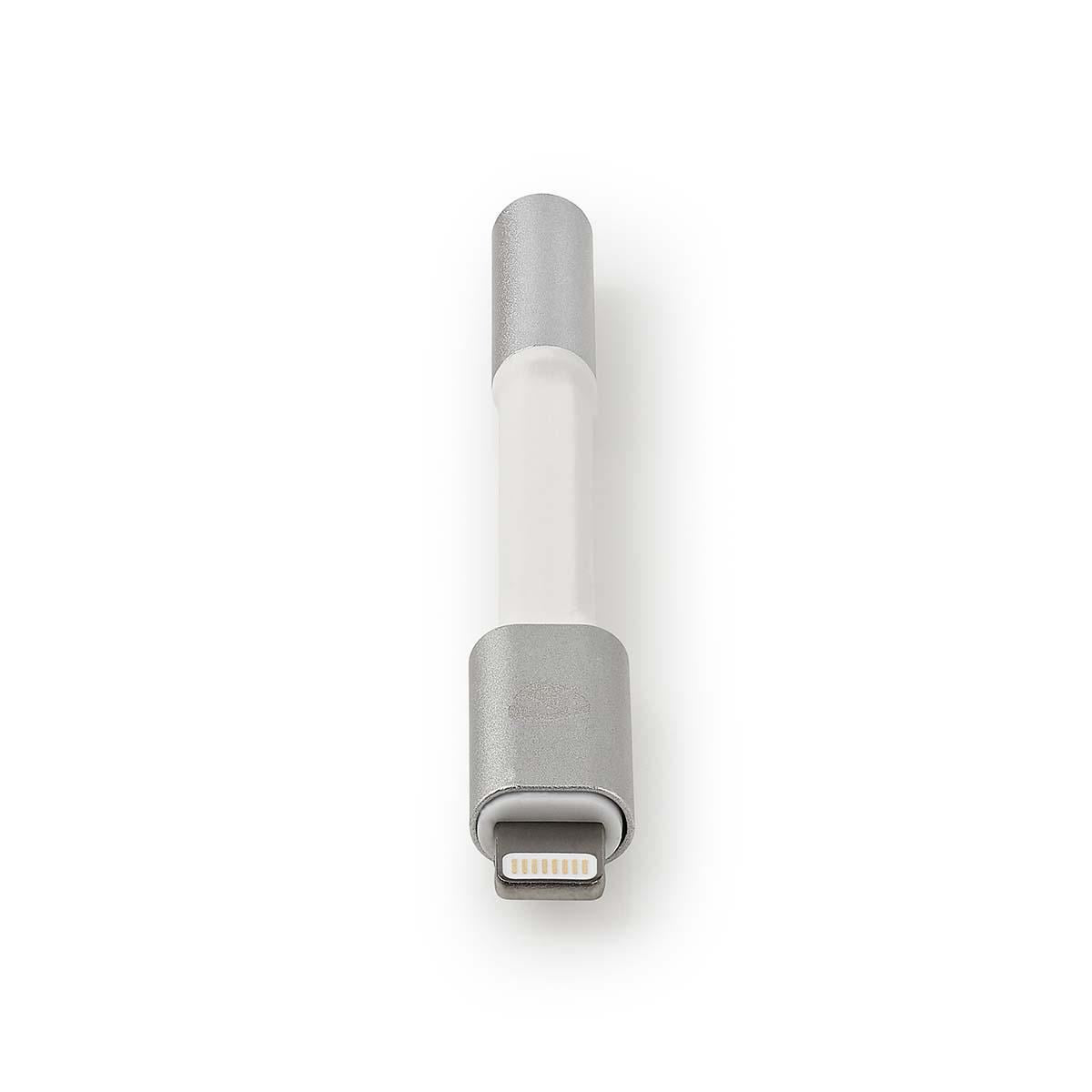 Nedis Lightning Adapter | Apple Lightning 8-Pin | 3.5 mm Female | Gold Plated | 0.15 m | Round | Aluminium | Cover Window Box