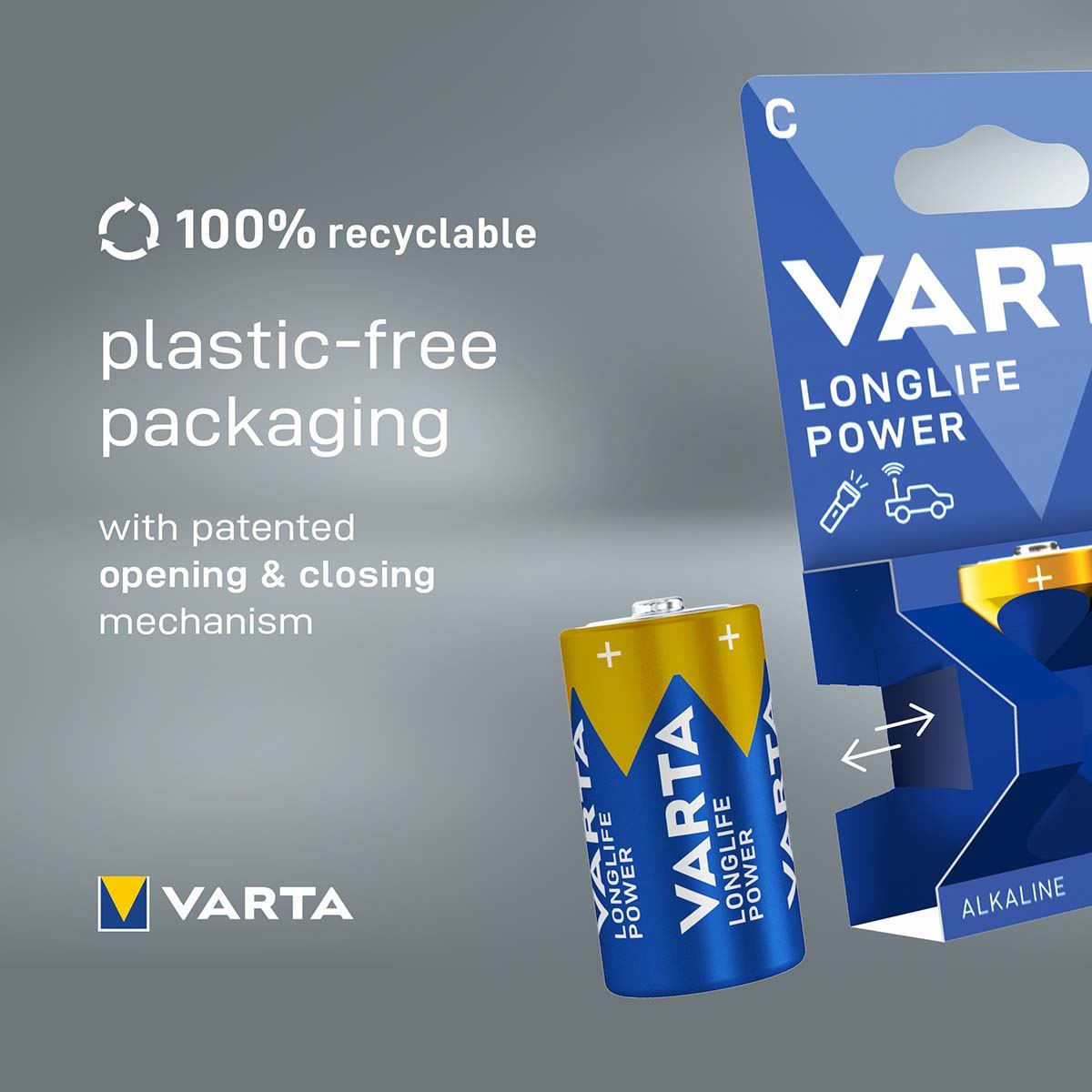 Varta Alkaline Battery C 1.5 V High Energy 2-Blister