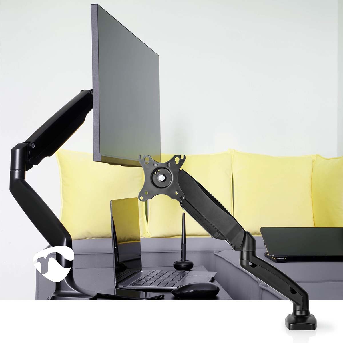 Nedis Desk Monitor Mount | Gas Spring | 1 Screen | 15 - 32 " | 75x75 / 100x100 | Full Motion