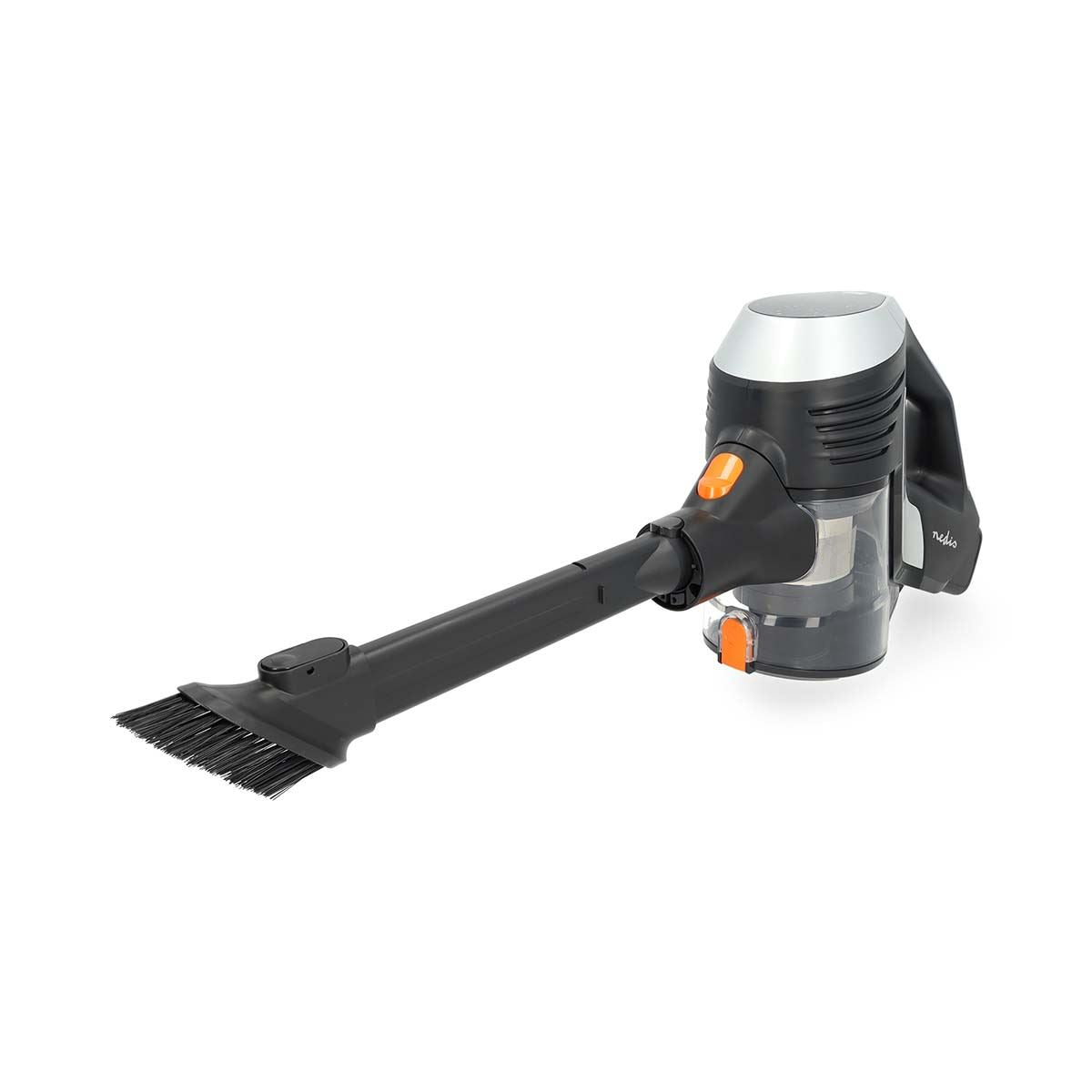 Nedis Stick Vacuum Cleaner | 130 W | 25.9 VAC | Motorized Brush with Integrated Lighting | 10000 Pa | HEPA air filter | Black / Orange