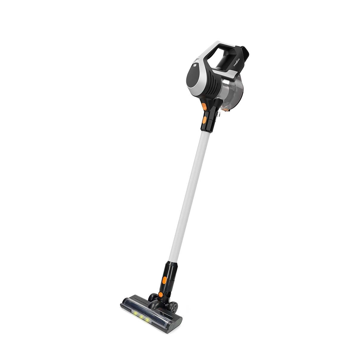 Nedis Stick Vacuum Cleaner | 130 W | 25.9 VAC | Motorized Brush with Integrated Lighting | 10000 Pa | HEPA air filter | Black / Orange