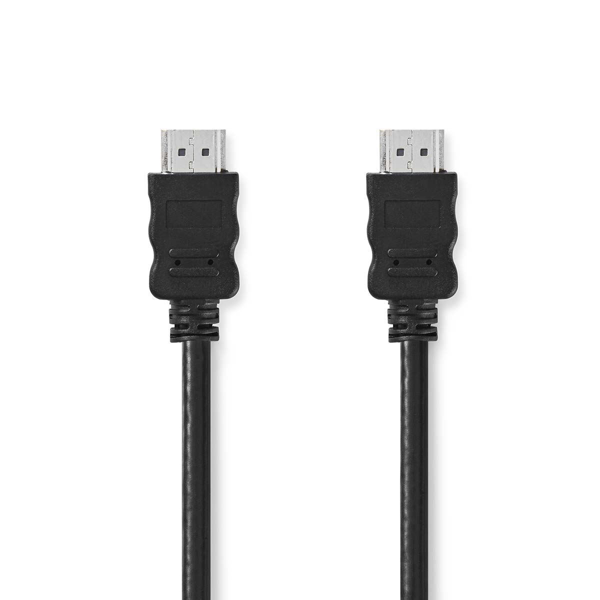 Nedis High Speed HDMI™ Cable with Ethernet | HDMI™ Connector | HDMI™ Connector | 4K@30Hz | ARC | 10.2 Gbps | 15.0 m | Round | PVC | Black | Label