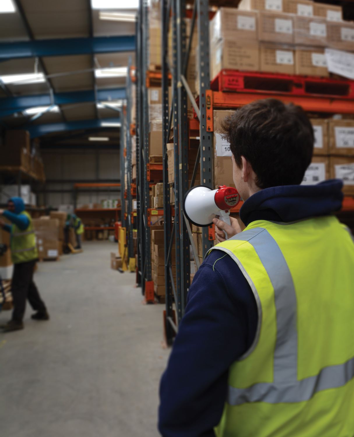 Adastra LO1R 10W Megaphone Lightweight Handheld Loud Speaker with Siren & Looper