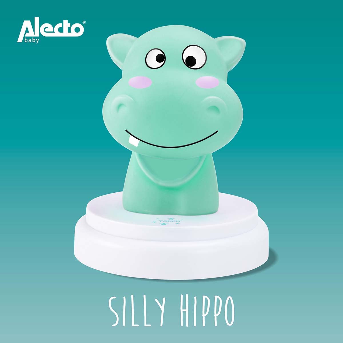 Alecto LED Blue Hippo Chrildrens Night Lamp Light