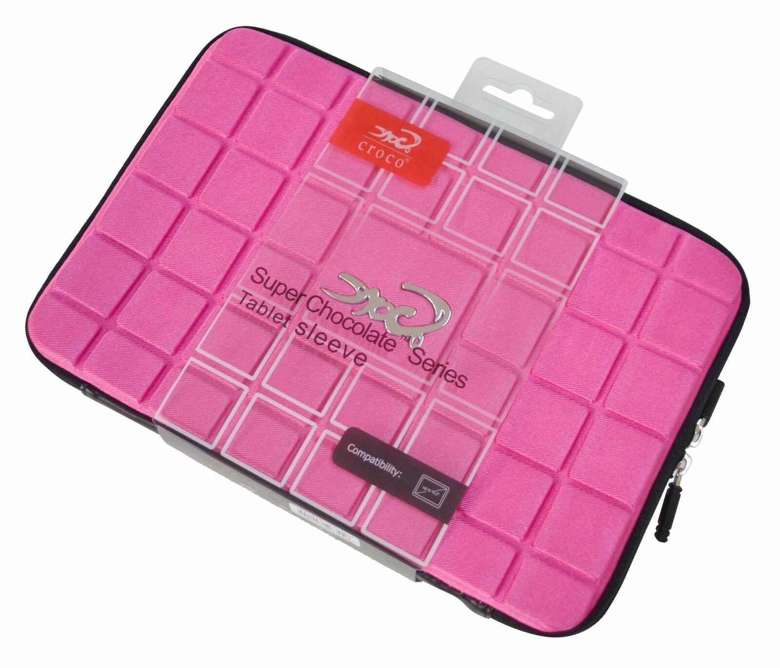 Croco Super Chocolate Case Cover Carry Sleeve for 10.1-Inch Samsung Galaxy Tab/Tab2 P7500, P7510 - Plum