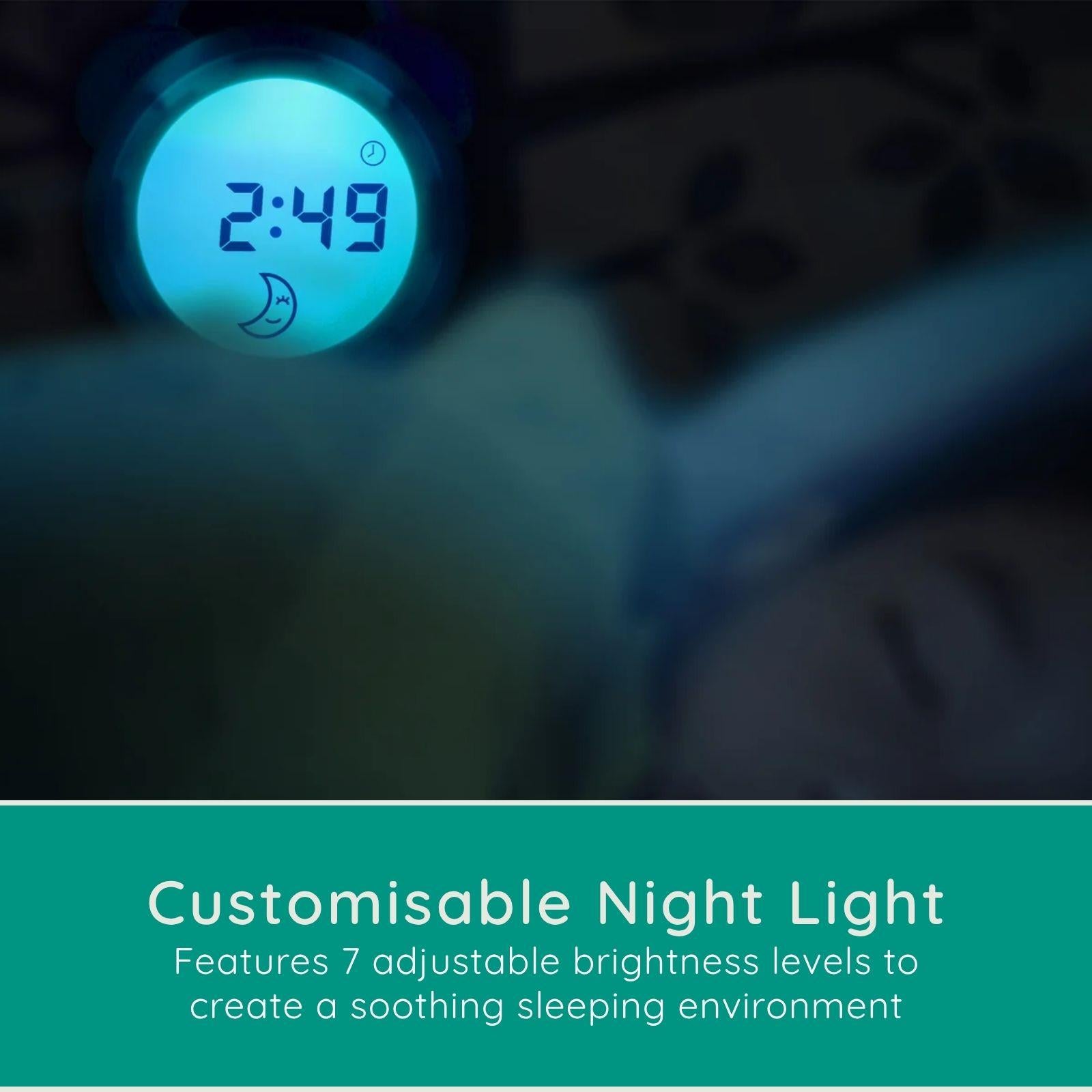 Alecto Childresns Sleep Trainer & Night Lamp Light / Alarm Clock White