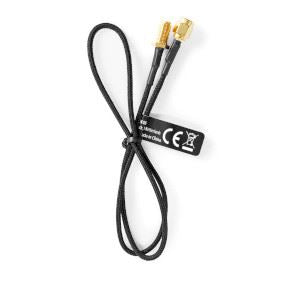 Nedis SMA Cable | SMA Female | SMA Male | Gold Plated | 50 Ohm | Single Shielded | 0.50 m | Round | Braided | Black | Box