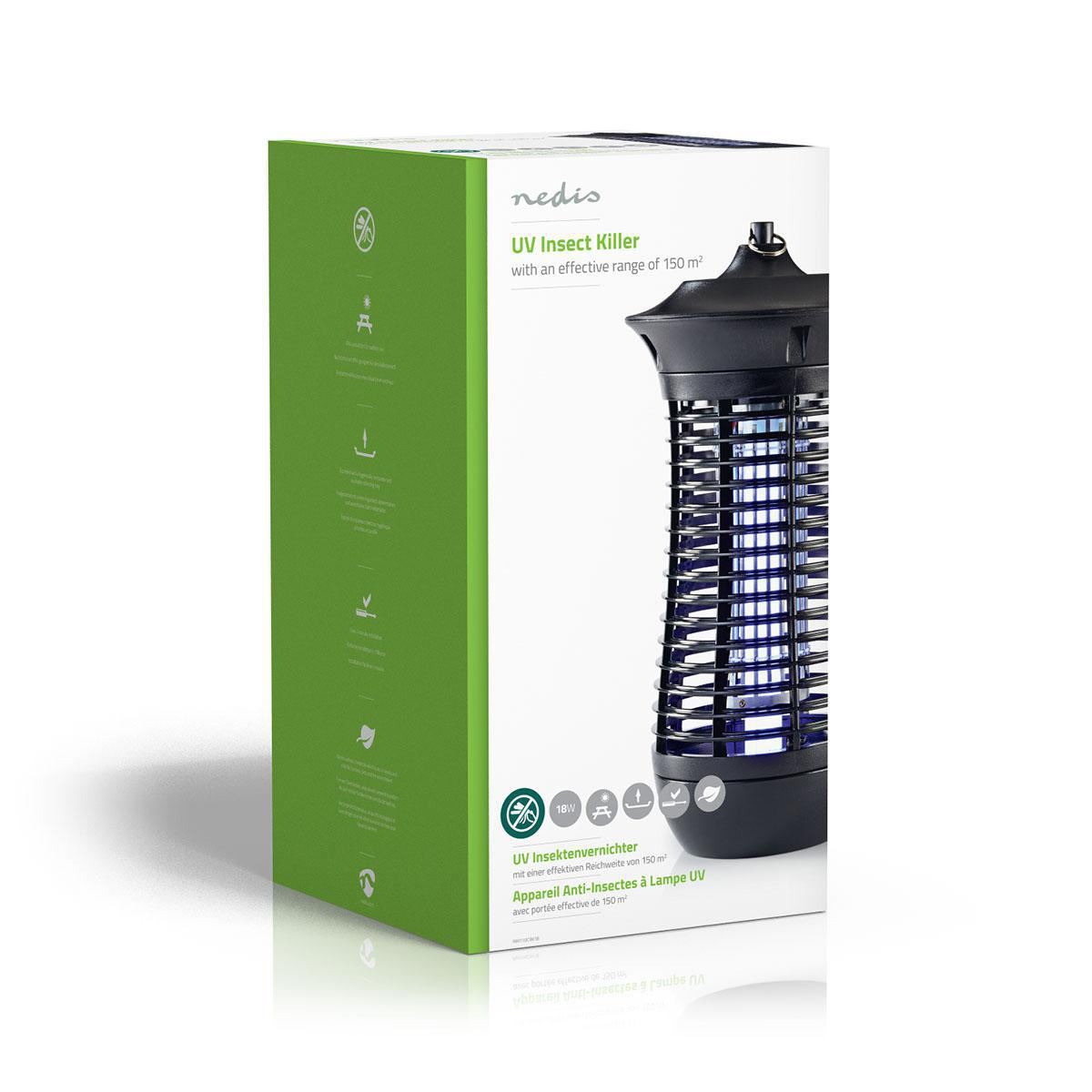 Nedis Insect Stop UV Light Trap Zapper Killer | 18 W | Effective range: 150 m² | Black