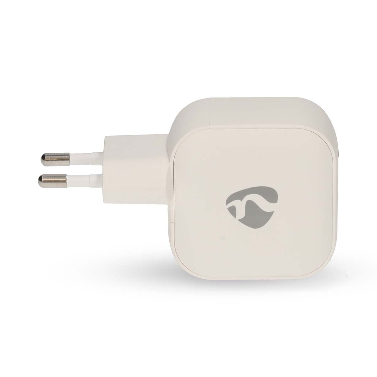 Nedis EU Euro Travel Wall Charger | 35 W | GaN | PD3.0 | Quick charge feature | 1.75 / 2.33 / 2.92 / 3.0 A | Number of outputs: 2 | 2x USB-C™ | Automatic Voltage Selection | White