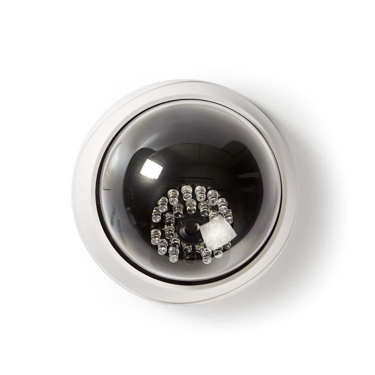 Nedis Dummy Security CCTV Fake Camera | Dome | IP44 | White