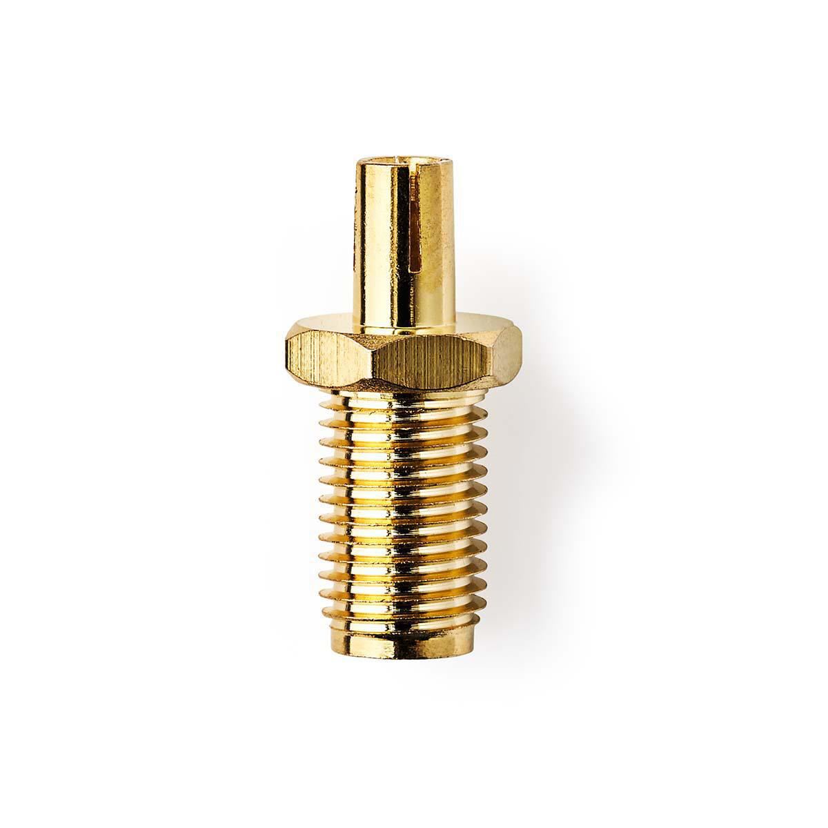 Nedis SMA Adapter | SMA Female | TS9 | Gold Plated | 50 Ohm | Straight | Copper | Gold | 2 pcs | Envelope