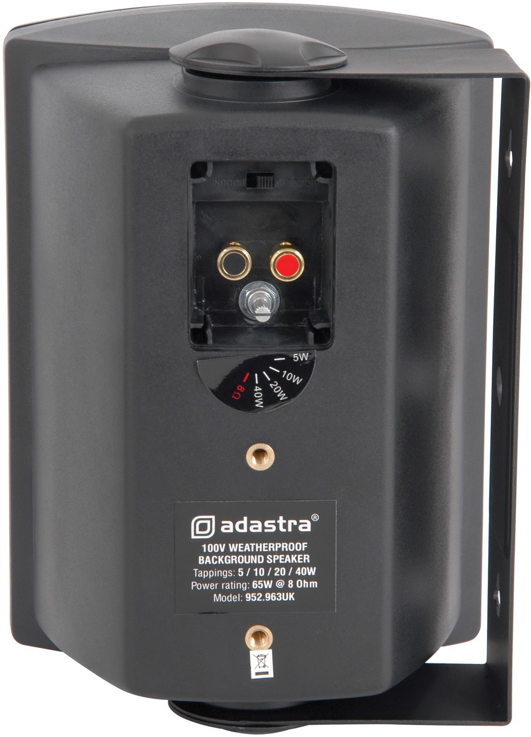 Adastra FS Series FSV-B  High Performance Indoor / Outdoor Foreground Speakers - Black